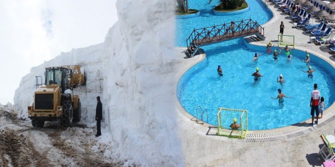 DOĞU'DA KAR EGE'DE DENİZ KEYFİ