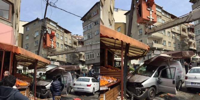 BONZAİ İÇEN GENÇ ARAÇLA MANAVA GİRDİ