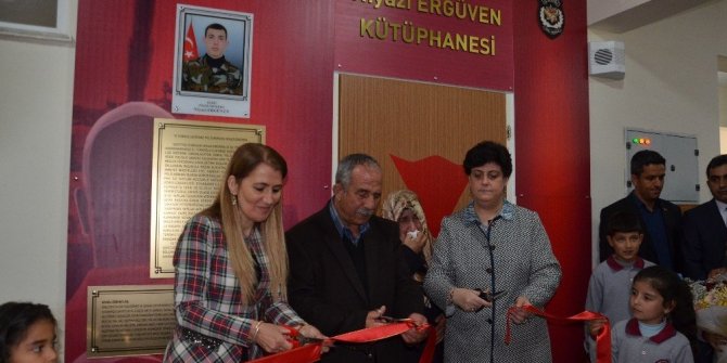 ŞEHİT NİYAZİ ERGÜVEN KÜTÜPHANESİ AÇILDI