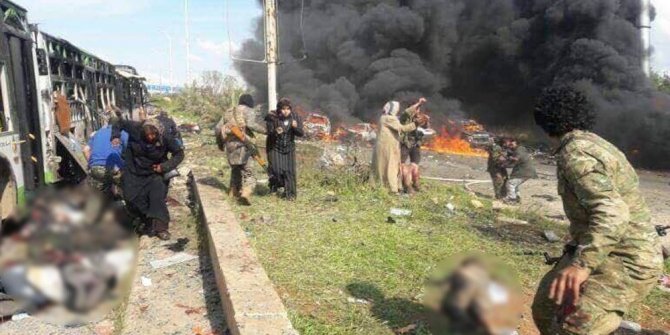 TAHLİYE KONVOYUNA BOMBALI SALDIRI: 39 ÖLÜ