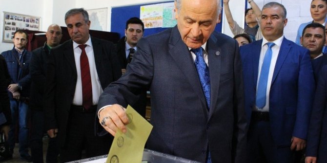 BAHÇELİ’NİN OY KULLANDIĞI SANDIKTAN HANGİ SONUÇ ÇIKTI ?