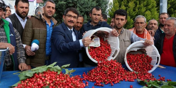 İLK KİRAZ KİLOSU 160 LİRADAN GÖRÜCÜYE ÇIKTI