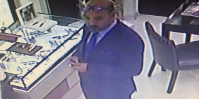 10 BİN LİRALIK KALEMİ KAŞLA GÖZ ARASINDA ÇALDI