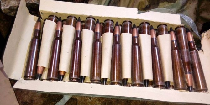 MAĞARADA MÜHİMMAT VE YAŞAM MALZEMESİ ELE GEÇİRİLDİ