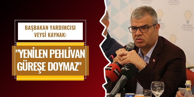 BAŞBAKAN YARDIMCISI KAYNAK: "YENİLEN PEHLİVAN GÜREŞE DOYMAZ"