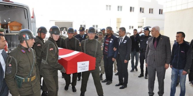 ŞEHİDİMİZ MEMLEKETİNE GETİRİLDİ