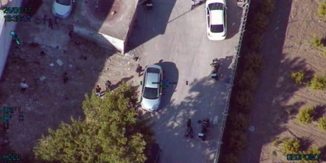 BİN POLİSLE ’TORBACI’ OPERASYONU HELİKOPTER KAMERASINDA