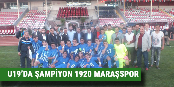U19’DA ŞAMPİYON 1920 MARAŞSPOR