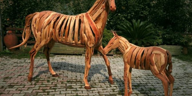 AĞAÇ KÖKLERİNDEN YAPTIĞI ESERLER GÖRENLERİ ŞAŞIRTIYOR