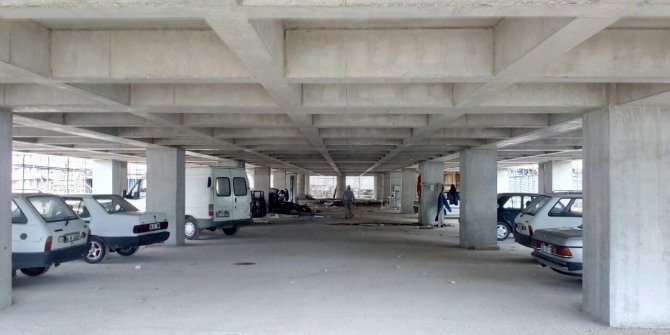 OTOPARKTA C BLOK TAMAMLANDI