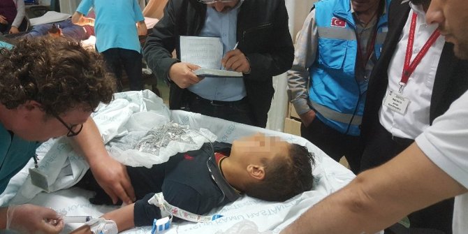 MAGANDA KURŞUNU 12 YAŞINDAKİ ÇOCUĞU YARALADI