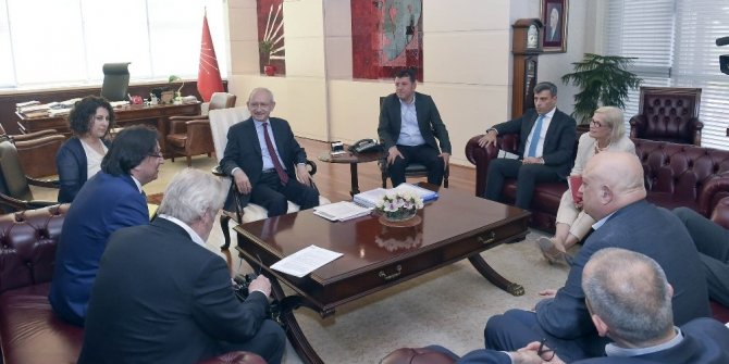 KILIÇDAROĞLU ITUC VE ETUC HEYETİNİ KABUL ETTİ