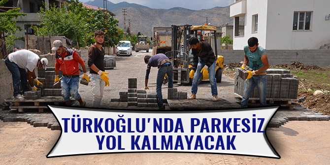 TÜRKOĞLU'NDA PARKESİZ YOL KALMAYACAK