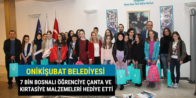 7 BİN BOSNALI ÖĞRENCİYE ÇANTA VE KIRTASİYE MALZEMELERİ HEDİYE ETTİ