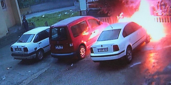 ENİŞTESİNİN ARACINI BENZİN DÖKEREK YAKTI