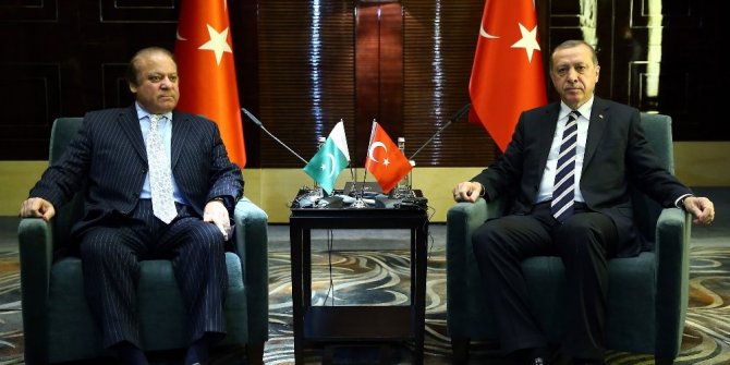 ERDOĞAN, PAKİSTAN BAŞBAKANI ŞERİF’İ KABUL ETTİ