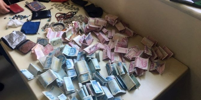 DİLENCİNİN ÜZERİNDEN 10 ASGARİ ÜCRET ÇIKTI