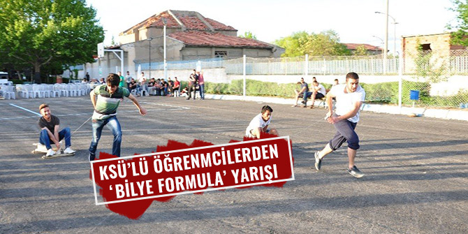 KSÜ’LÜ ÖĞRENCİLERDEN ‘BİLYE FORMULA’ YARIŞI