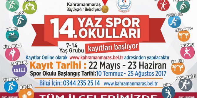 YAZ SPOR OKULU KAYITLARI BAŞLIYOR