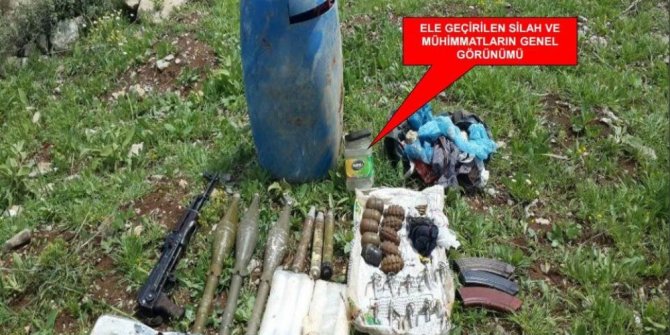 ŞIRNAK’TA SİLAH VE MÜHİMMAT ELE GEÇİRİLDİ