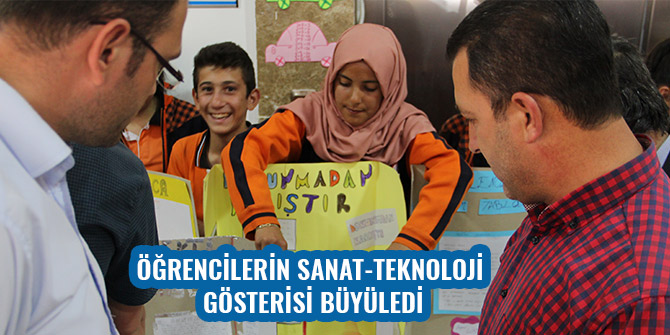 ÖĞRENCİLERİN SANAT-TEKNOLOJİ GÖSTERİSİ BÜYÜLEDİ