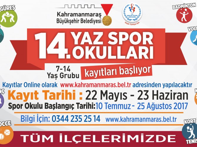 BÜYÜKŞEHİR’DEN 11 İLÇEYE YAZ SPOR OKULU