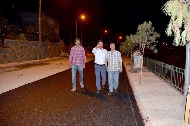 BAŞKAN OKUMUŞ, GECE, GÜNDÜZ ÇALIŞMALARA DEVAM EDİYOR