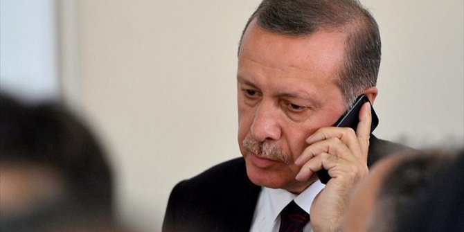 CUMHURBAŞKANI ERDOĞAN'DAN TAZİYE TELEFONU