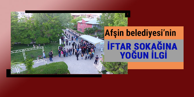 BELEDİYENİN İFTAR SOKAĞINA YOĞUN İLGİ