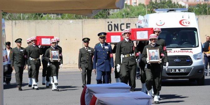 LİCE ŞEHİTLERİ MEMLEKETLERİNE UĞURLANDI