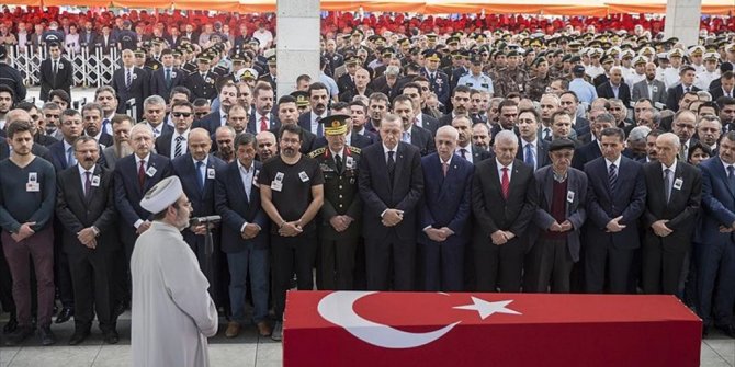 ŞEHİT TÜMGENERAL AYDIN İÇİN ANKARA'DA CENAZE TÖRENİ DÜZENLENDİ