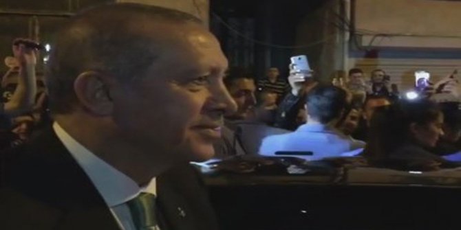 CUMHURBAŞKANI ERDOĞAN’A SEVGİ SELİ
