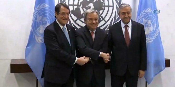 GUTERRES, AKINCI VE ANASTASİADİS İLE GÖRÜŞTÜ