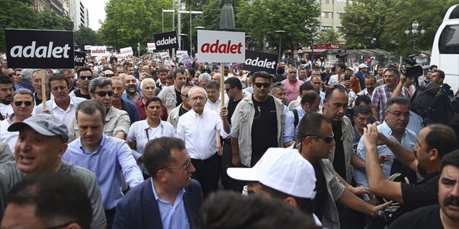 CHP'NİN 'ADALET' YÜRÜYÜŞÜ BAŞLADI