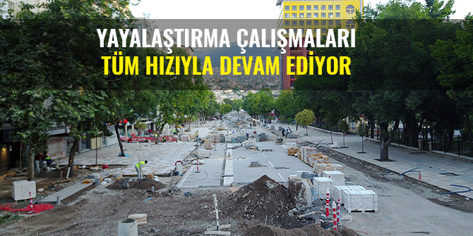 YAYALAŞTIRMA ÇALIŞMALARI TÜM HIZIYLA DEVAM EDİYOR