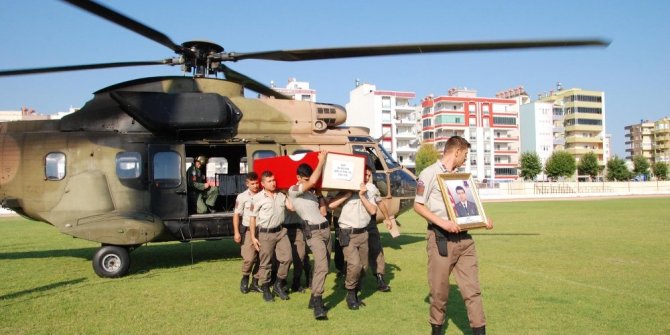 ŞEHİT UZMAN ÇAVUŞ GÜLNAR’IN NAAŞI SİLİFKE’YE GETİRİLDİ