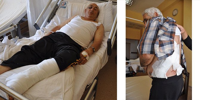 MANTAR TOPLAYAN KUZENLERE AYI SALDIRDI