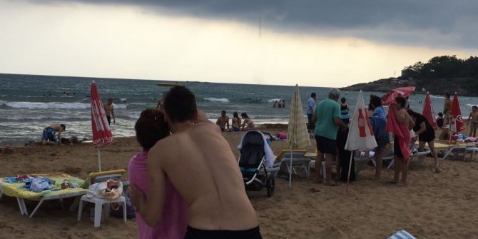 ALANYA’DA HORTUM BÖYLE GÖRÜNTÜLENDİ