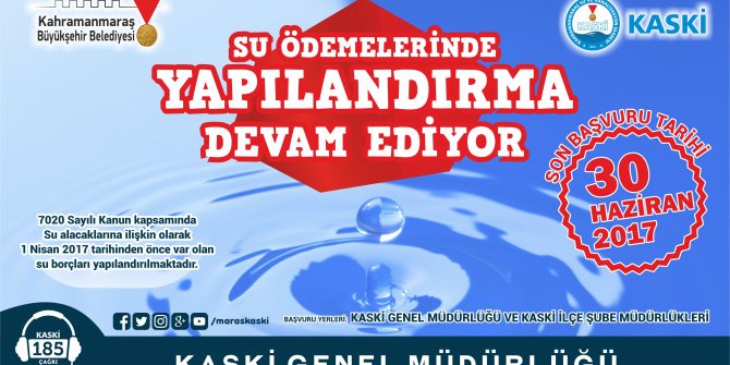 SU BORÇU OLANLAR DİKKAT! İŞTE FIRSAT