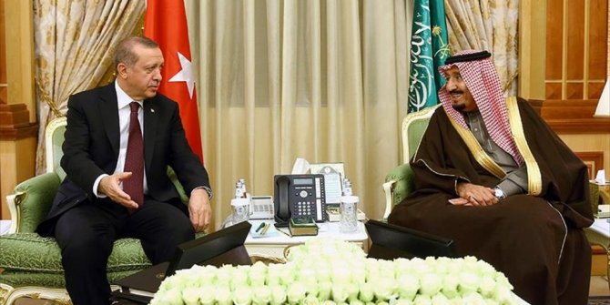 CUMHURBAŞKANI ERDOĞAN, SUUDİ ARABİSTAN KRALI SELMAN İLE GÖRÜŞTÜ