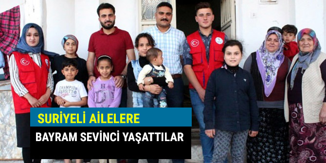 SURİYELİ AİLELERE BAYRAM SEVİNCİ YAŞATTILAR