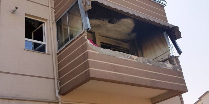 DOĞALGAZI AÇTI, AYRILDIĞI EŞİNİN EVİNİ HAVAYA UÇURDU