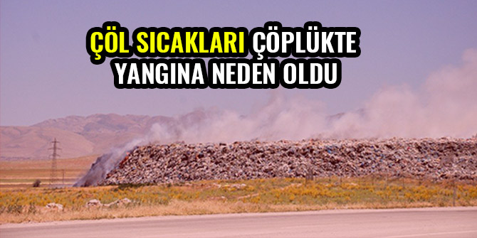 ÇÖL SICAKLARI ÇÖPLÜKTE YANGINA NEDEN OLDU