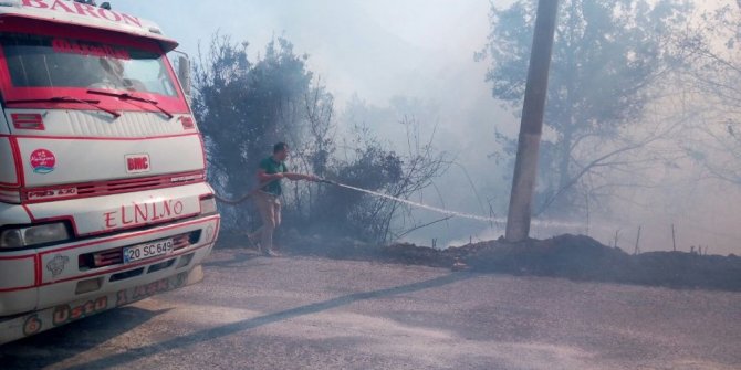 ALANYA’DAKİ ORMAN YANGINI 24 SAATTİR DEVAM EDİYOR