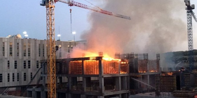 DEPO İNŞAATI ALEV ALEV YANDI