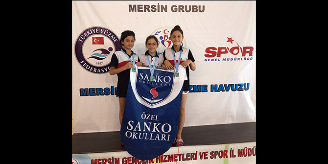 ÖZEL SANKO OKULLARI’NIN YÜZME BAŞARISI