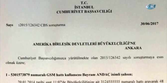 İŞTE ABD BÜYÜKELÇİLİĞİNİN "ULAŞMADI" DEDİĞİ YAZI
