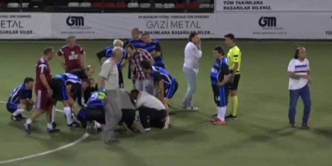 HALI SAHANIN ORTASINDA ÖLÜM KAMERADA