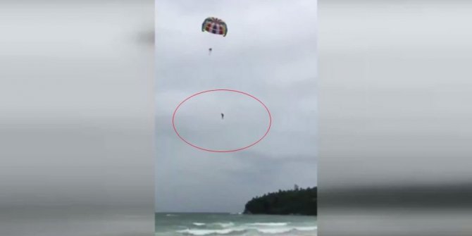 METRELERCE YÜKSEKLİKTEN SUYA BÖYLE ÇAKILDI