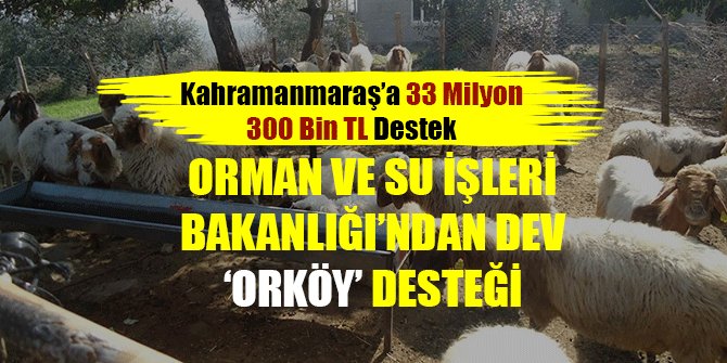KAHRAMANMARAŞ’A DEV ORKÖY DESTEĞİ